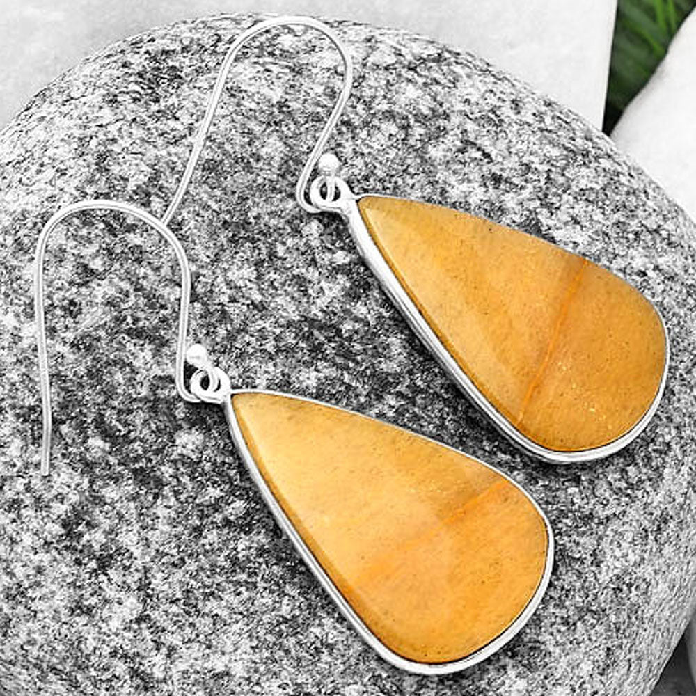Natural Honey Aragonite Earrings E-1001 SDE75871-2
