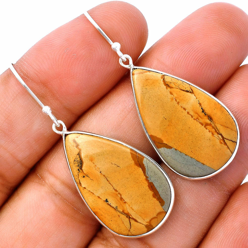 Natural Picture Jasper Earrings E-1001 SDE81784-0