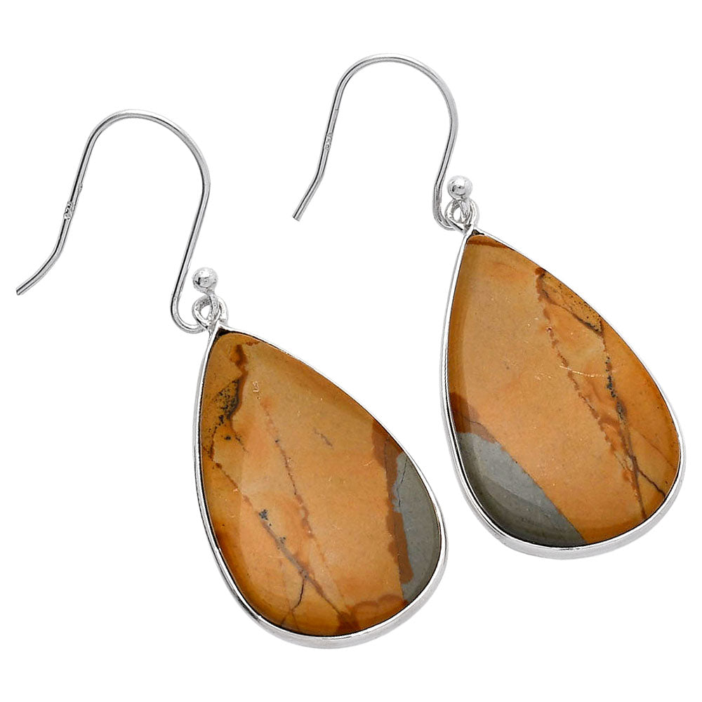 Natural Picture Jasper Earrings E-1001 SDE81784-1