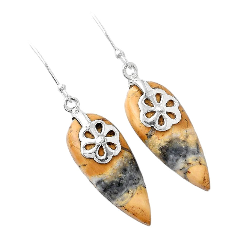 Natural Maligano Jasper - Indonesia Earrings E-1137 SDE86880-1