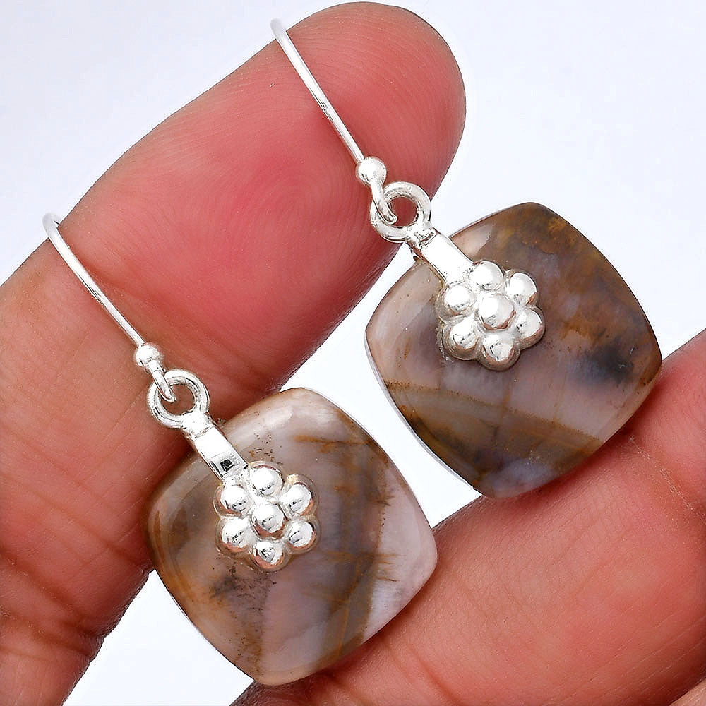 Natural Sandalwood Earrings E-1137 SDE87760-0