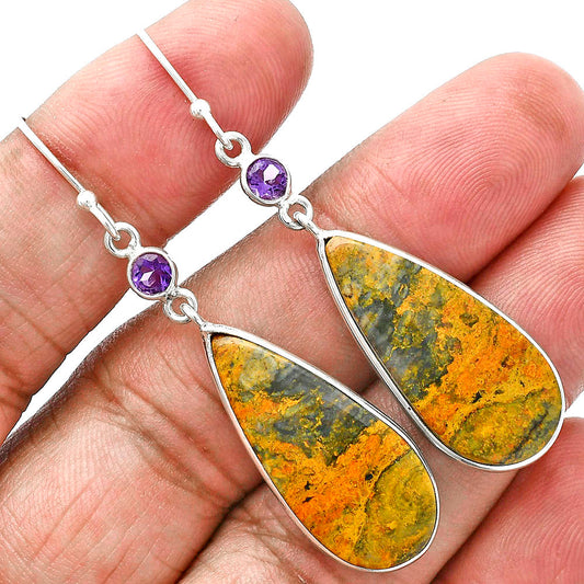 Natural Eclipse & Amethyst Earrings E-1002 SDE88692-0