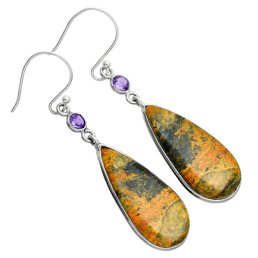Natural Eclipse & Amethyst Earrings E-1002 SDE88692-1