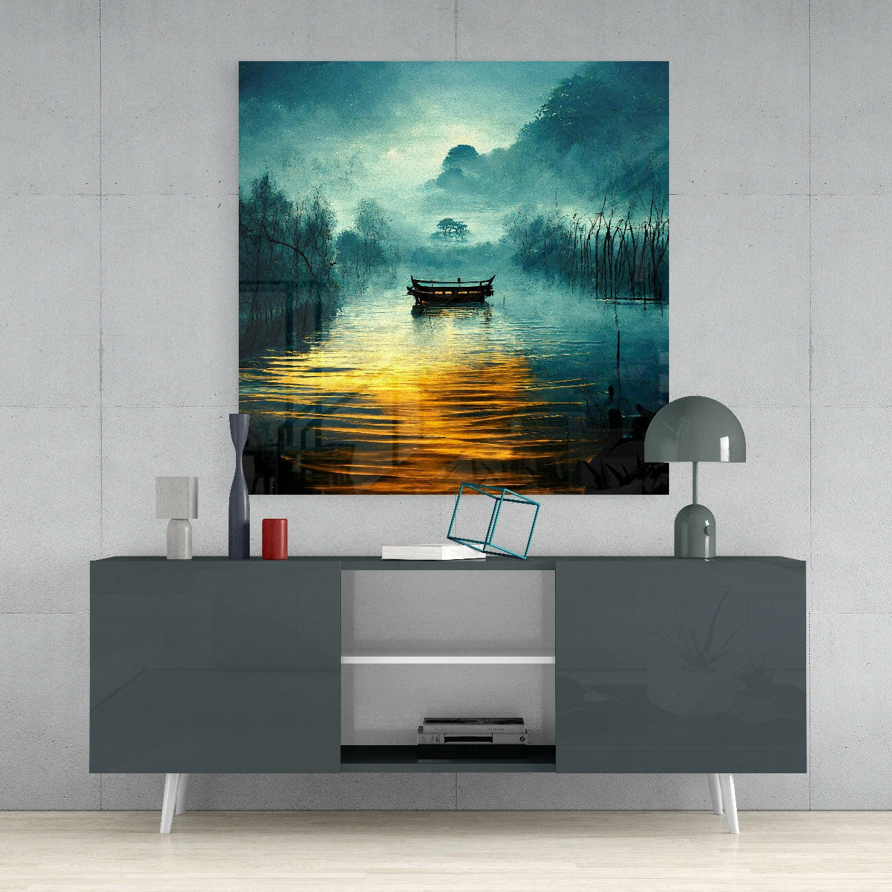 Silence Glass Wall Art  || Designer Collection