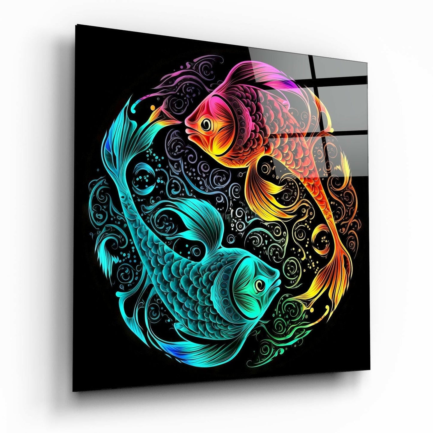 Ying and Yang Glass Wall Art  || Designer Collection-0