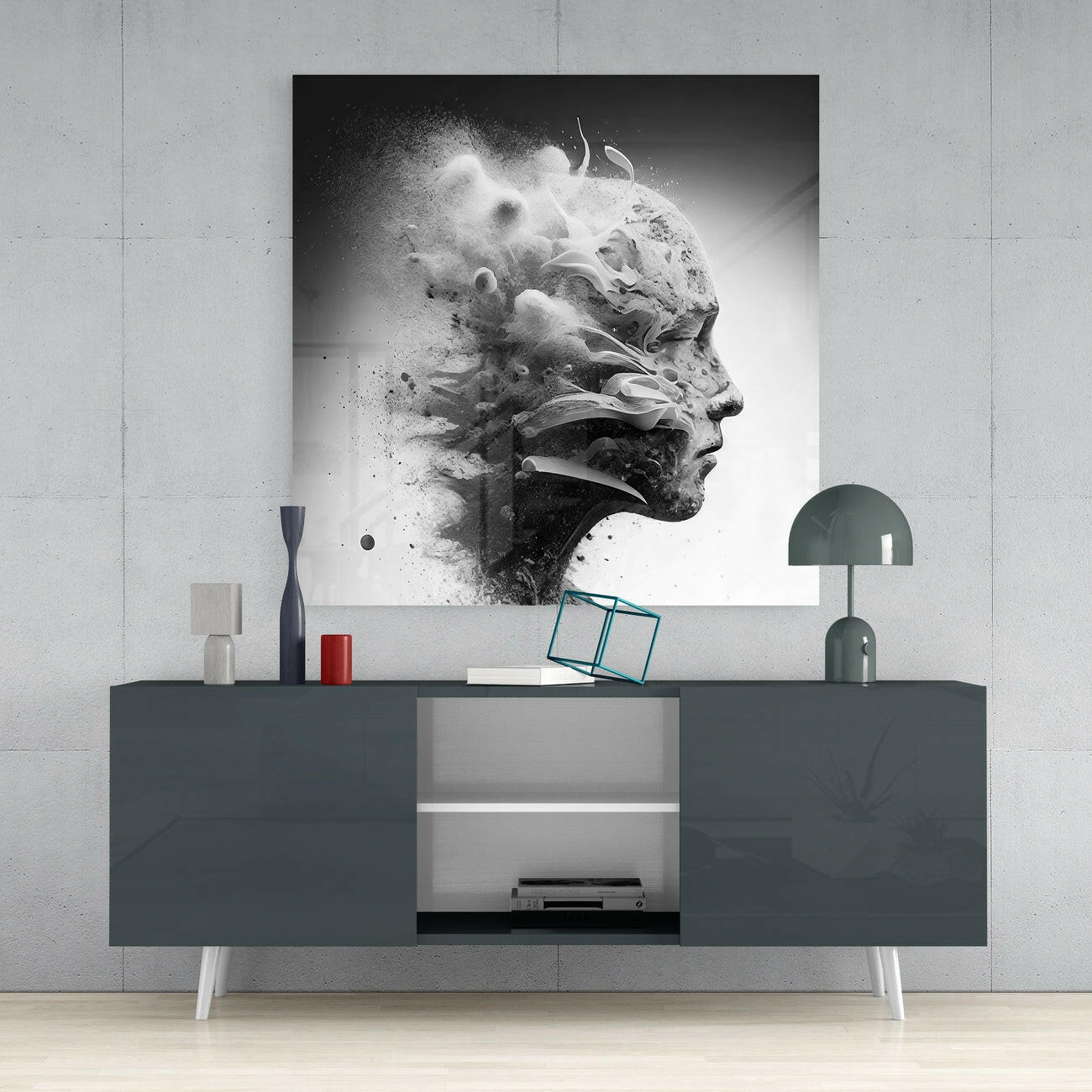 Smoked Thoughts Glass Wall Art  || Designer Collection