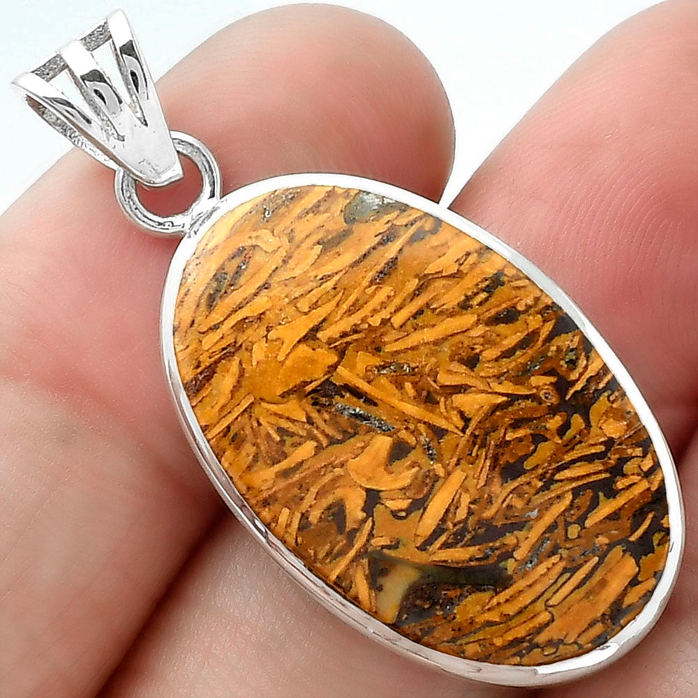 Natural Coquina Fossil Jasper - India Pendant P-1002 SDP102277-0