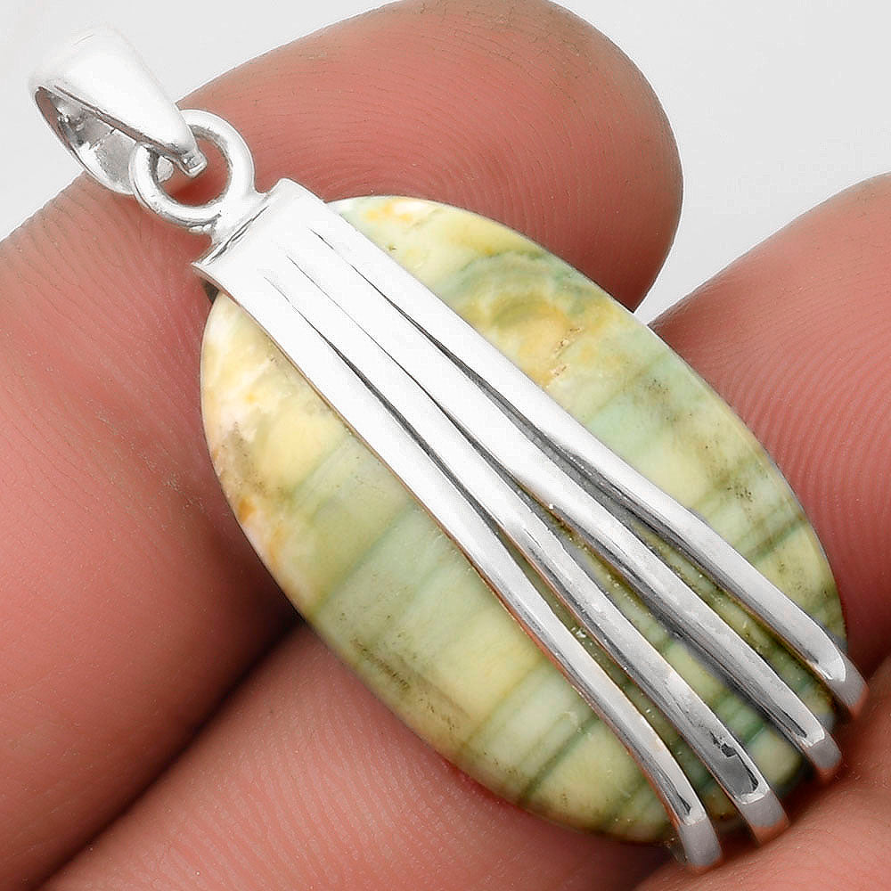 Natural Saturn Chalcedony Pendant P-1302 SDP109877-0