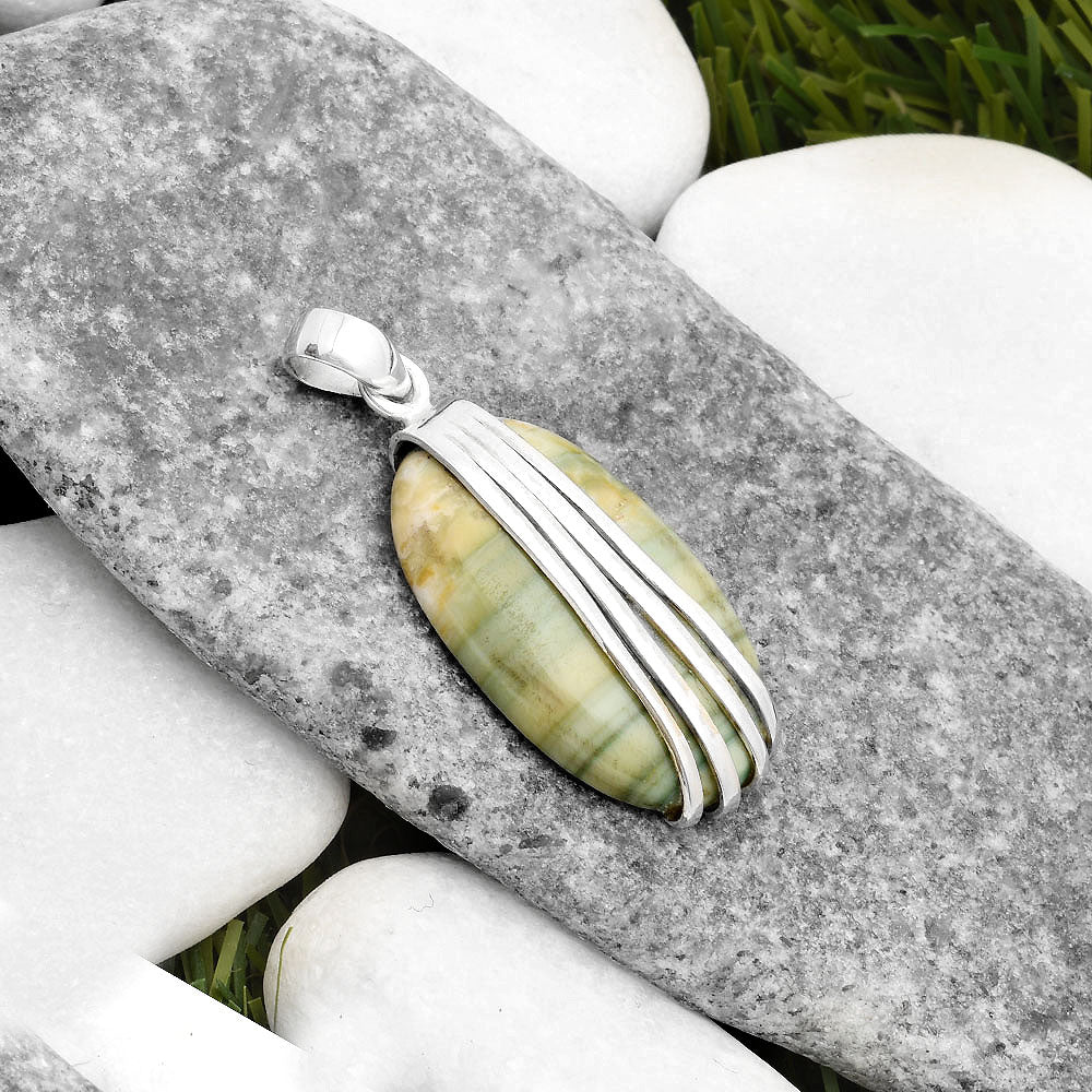 Natural Saturn Chalcedony Pendant P-1302 SDP109877-1