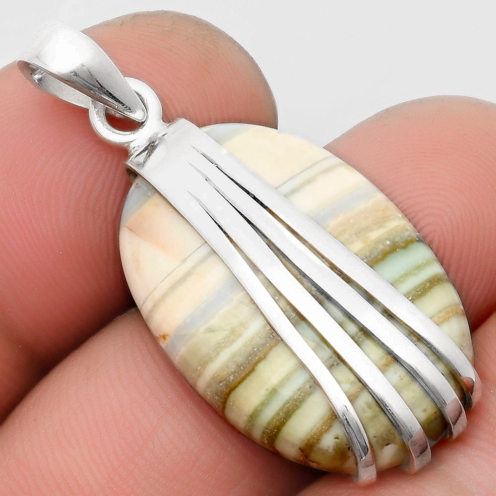 Natural Saturn Chalcedony Pendant P-1302 SDP109882-0