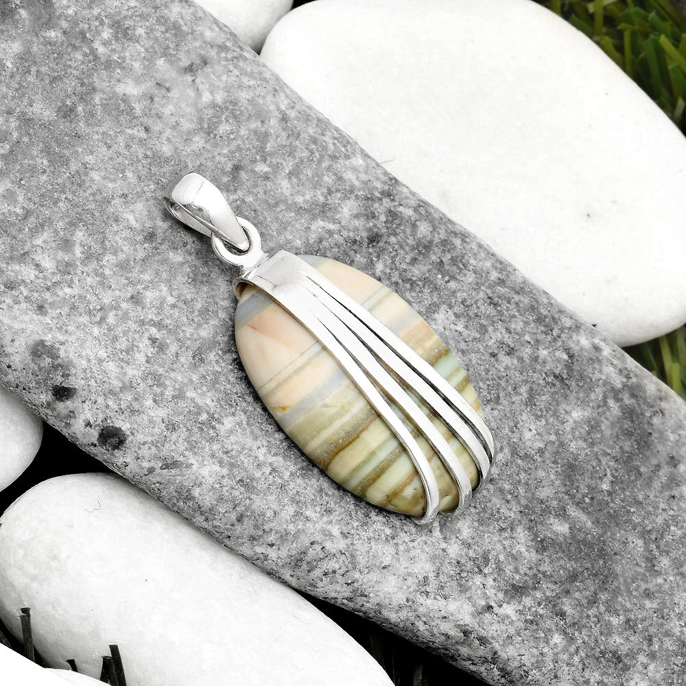 Natural Saturn Chalcedony Pendant P-1302 SDP109882-1