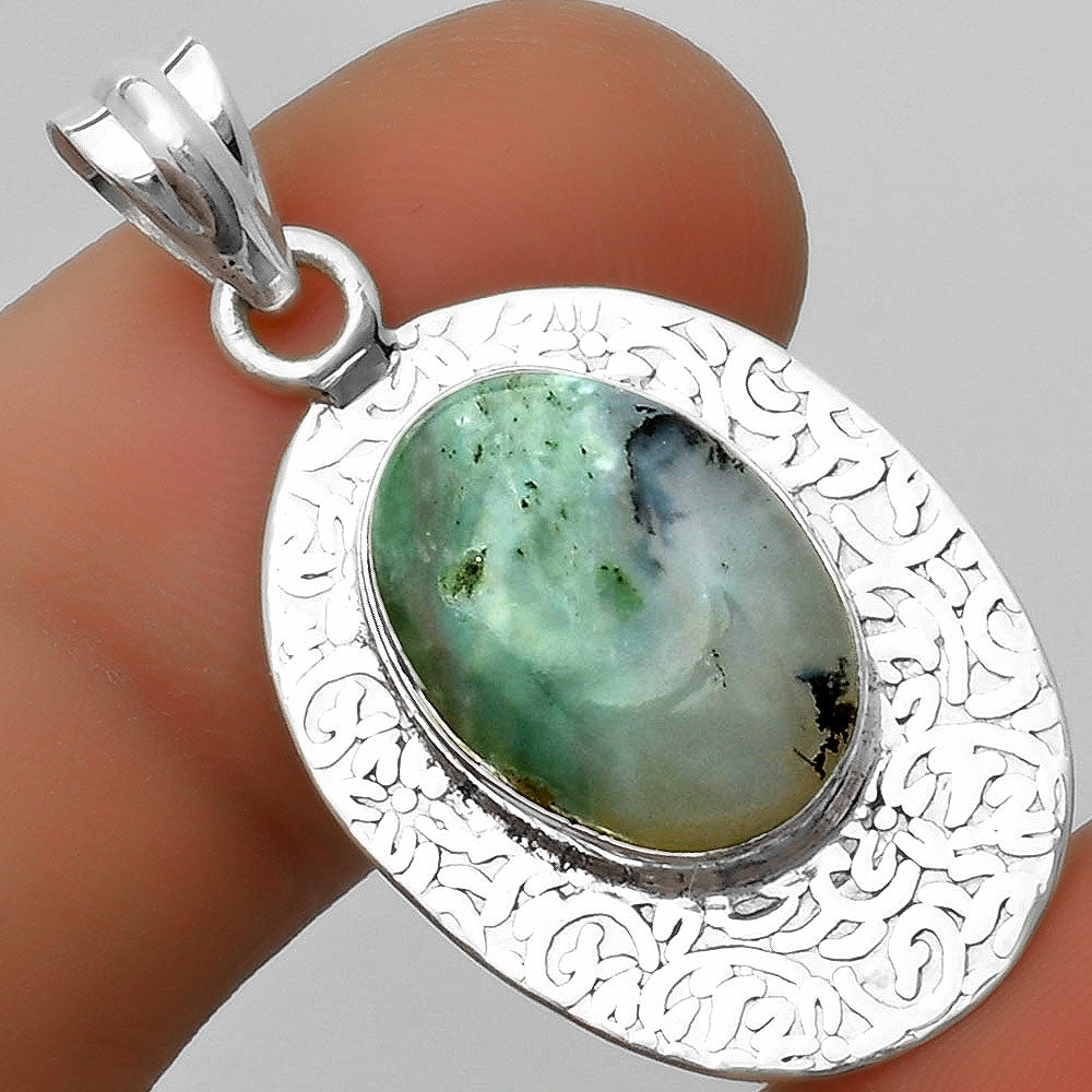 Dendritic Chrysoprase - Africa Pendant P-1392 SDP112693-0