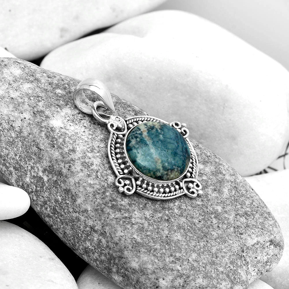 Natural Blue Scheelite - Turkey Pendant P-1040 SDP121035-1