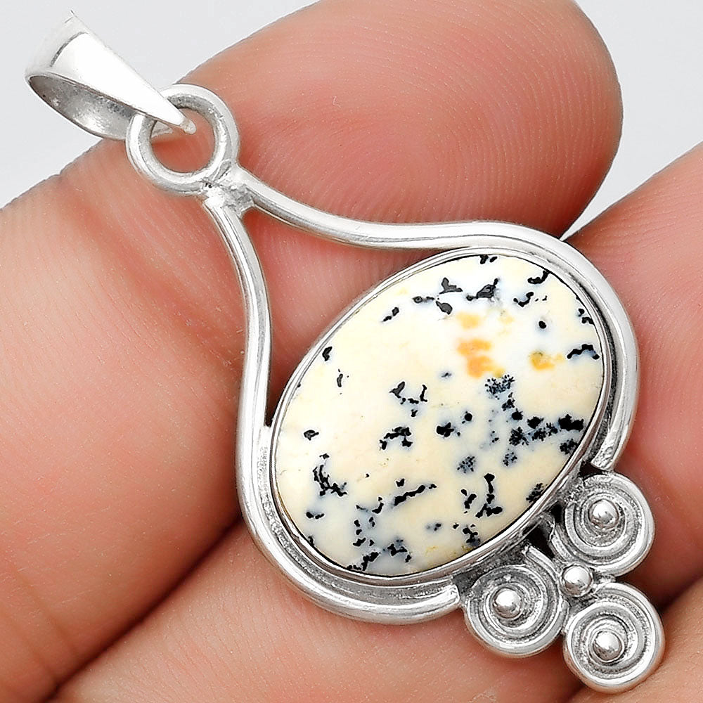 Natural Russian Honey Dendrite Opal Pendant P-1473 SDP125383-0