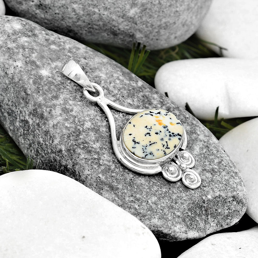 Natural Russian Honey Dendrite Opal Pendant P-1473 SDP125383-1