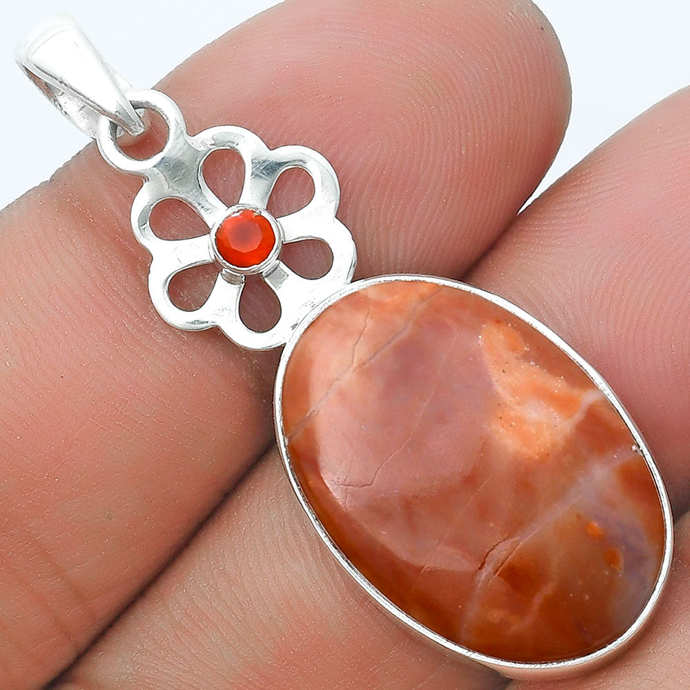 Natural Mookaite & Carnelian Pendant P-1634 SDP127199-0