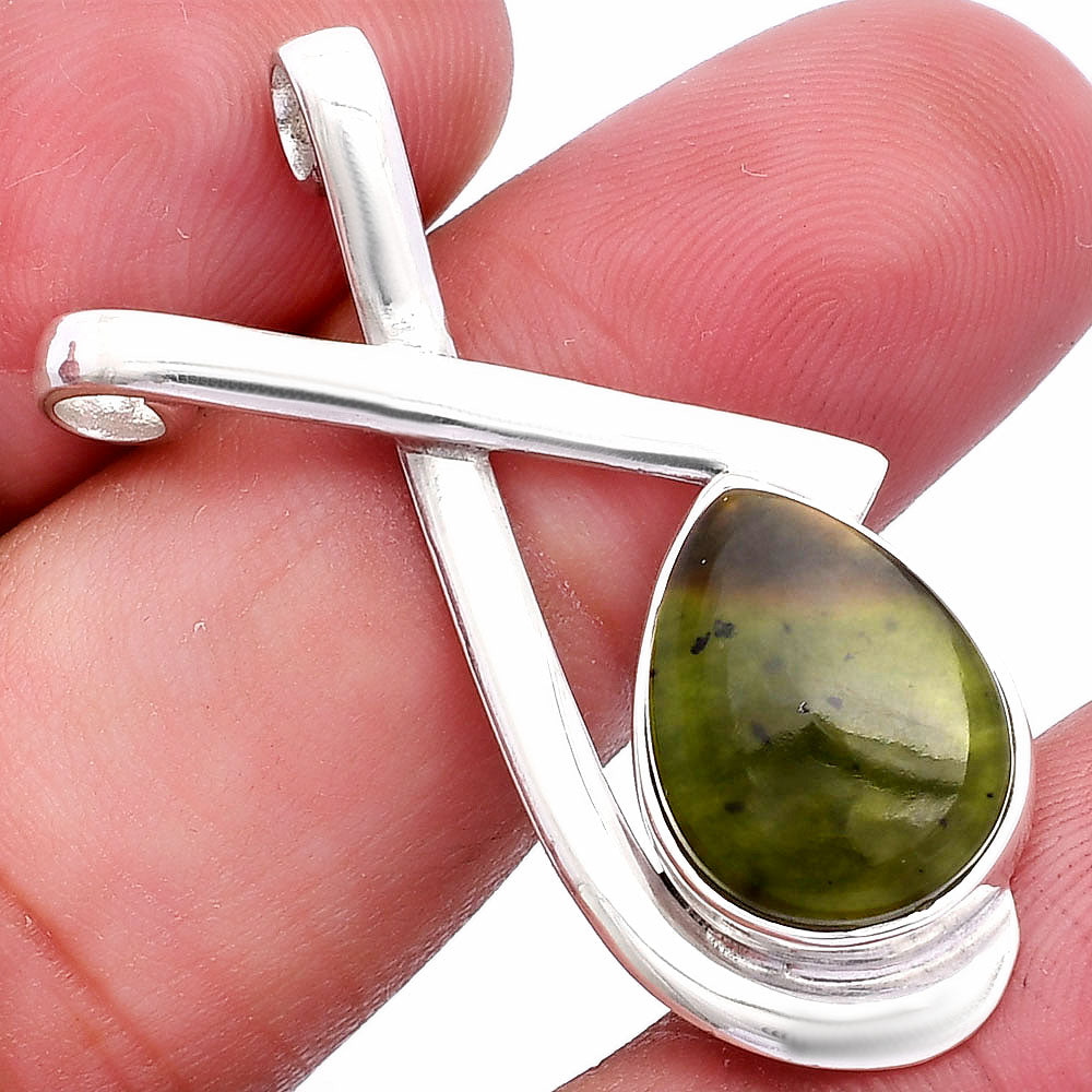 Natural Chrome Chalcedony Pendant P-1596 SDP146612-0