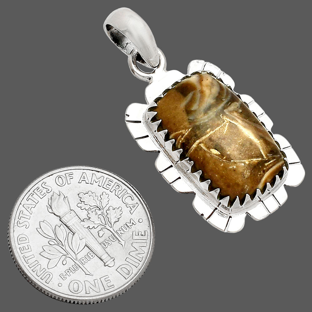 Natural Stick Agate Pendant P-1347 SDP148559-2