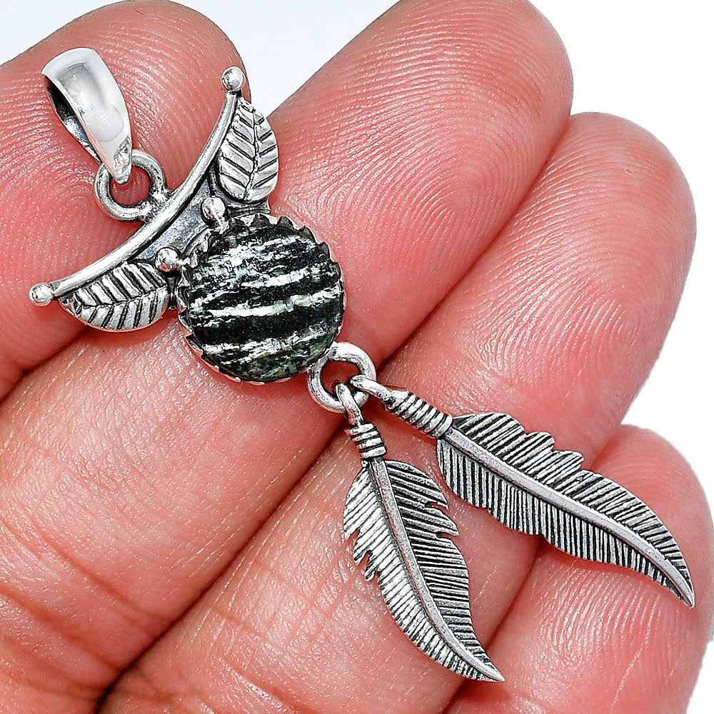 Feather - Natural Chrysotile Pendant P-1284 SDP152898-0