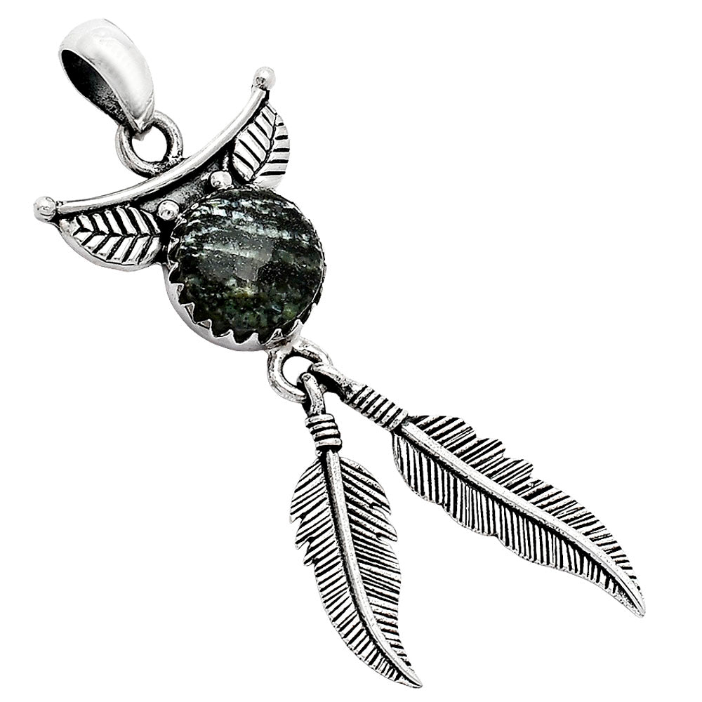 Feather - Natural Chrysotile Pendant P-1284 SDP152898-1
