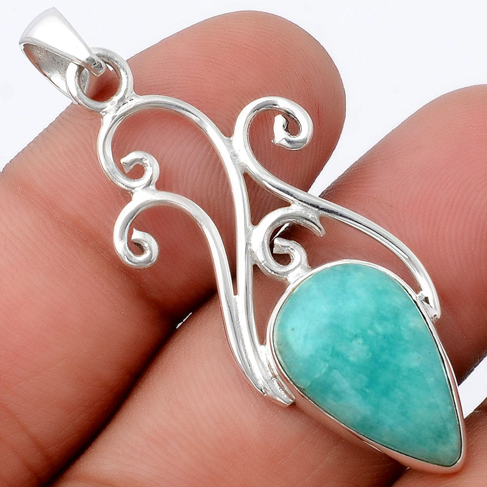 Natural Paraiba Amazonite Pendant P-1358 SDP154507-0