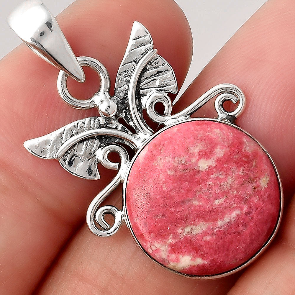 Natural Pink Thulite - Norway Pendant P-1547 SDP154713-0