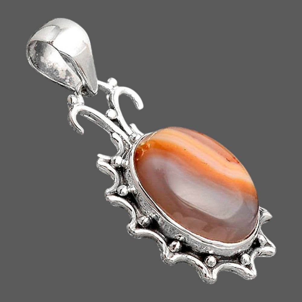 Natural Banded Onyx Pendant P-1249 SDP155785-2