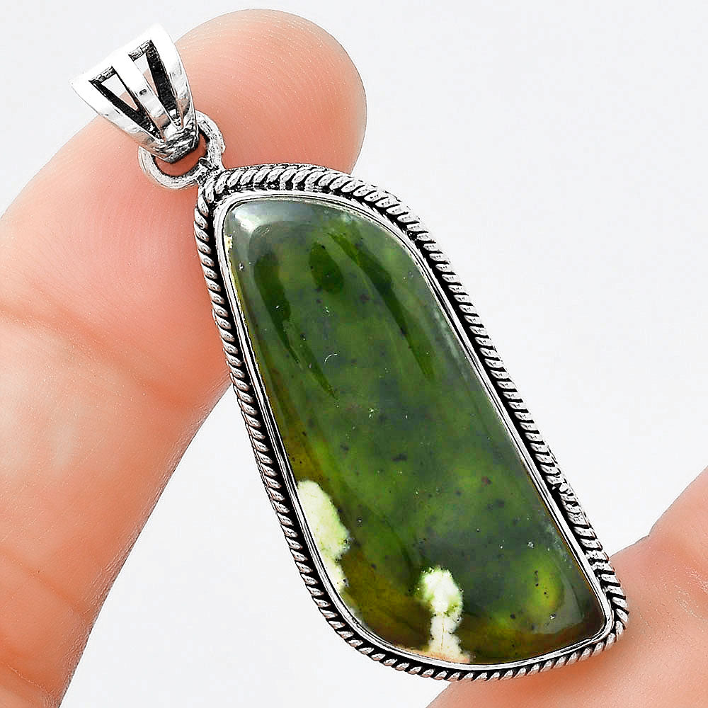 Natural Chrome Chalcedony Pendant P-1056 SDP156207-0