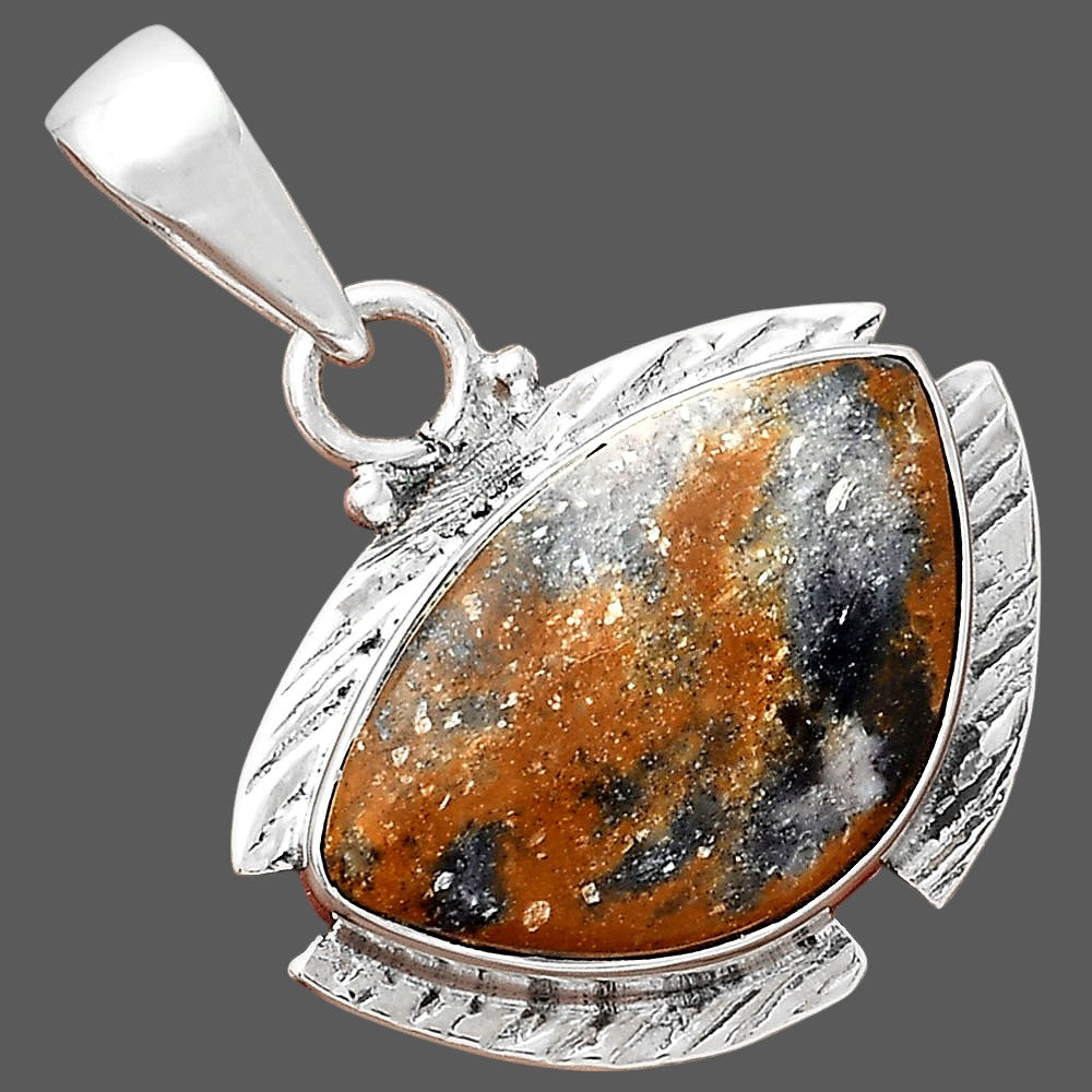 Natural Indian Blanket Jasper Pendant P-1705 SDP156266-2