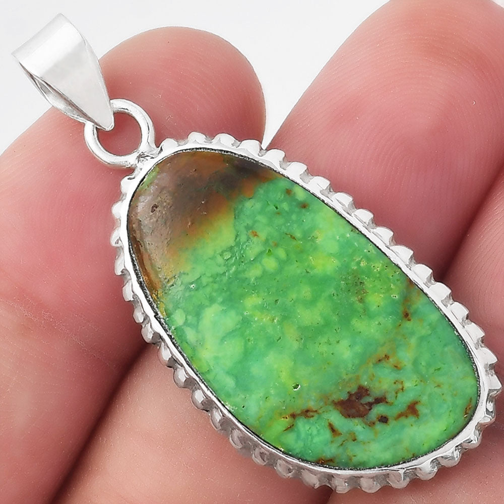 Green Mohave Turquoise - Arizona Pendant P-1371 SDP156513-0