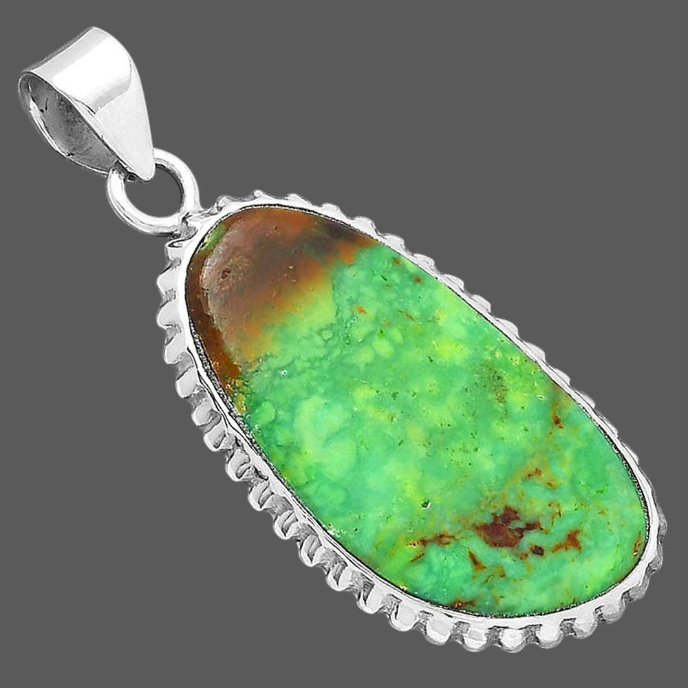 Green Mohave Turquoise - Arizona Pendant P-1371 SDP156513-2