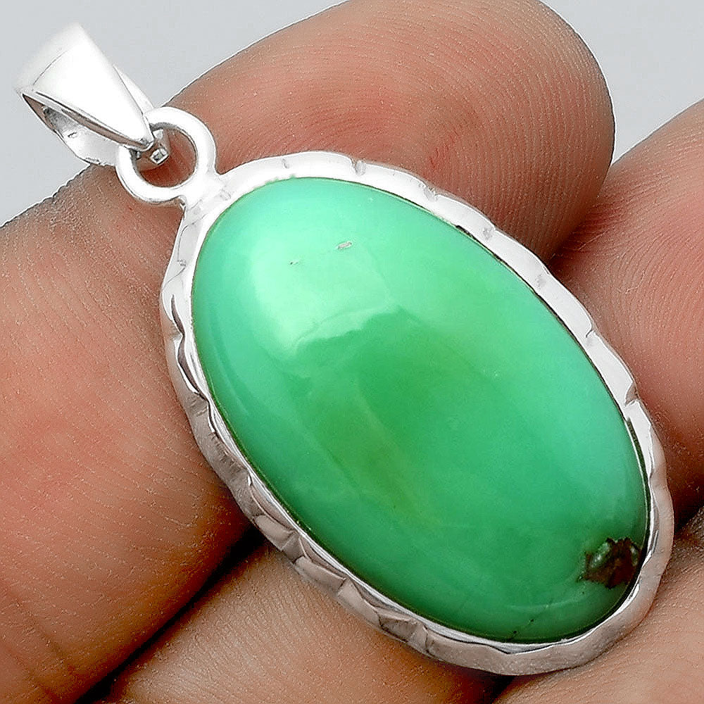 Natural Boulder Chrysoprase Australia Pendant P-1110 SDP156683-0