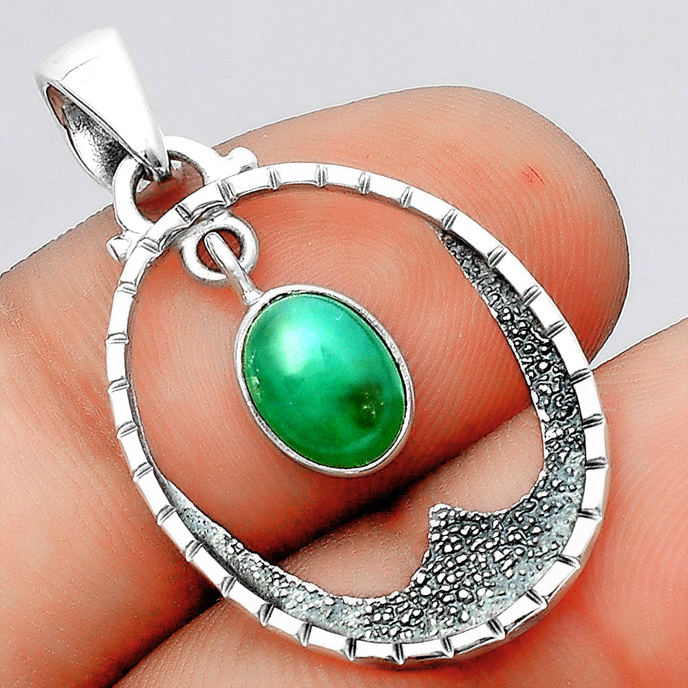 Natural Chrysoprase - Australia Pendant P-1629 SDP156742-0