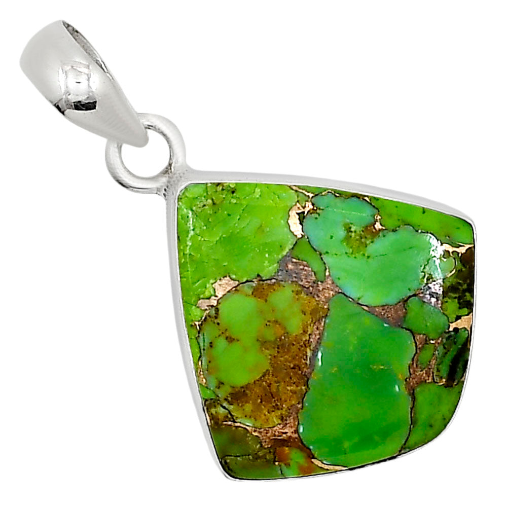 Copper Green Turquoise Pendant P-1001 SDP158802-0