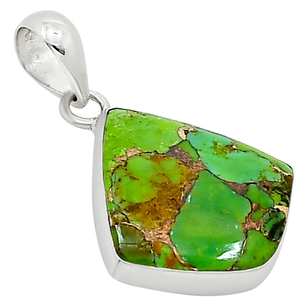 Copper Green Turquoise Pendant P-1001 SDP158802-1