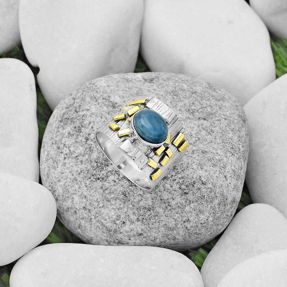 Two Tone - Natural Owyhee Opal Ring size-7.5 R-1543 SDR168470-1