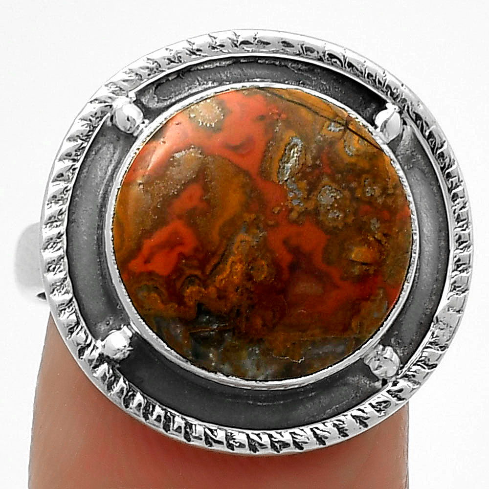 Natural Rare Cady Mountain Agate Ring size-8.5 R-1595 SDR171557-0