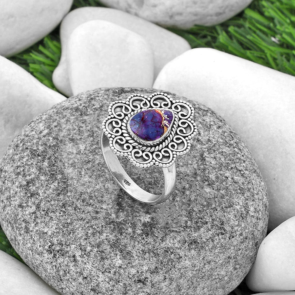 Copper Purple Turquoise - Arizona Ring size-9.5 R-1337 SDR203377-1