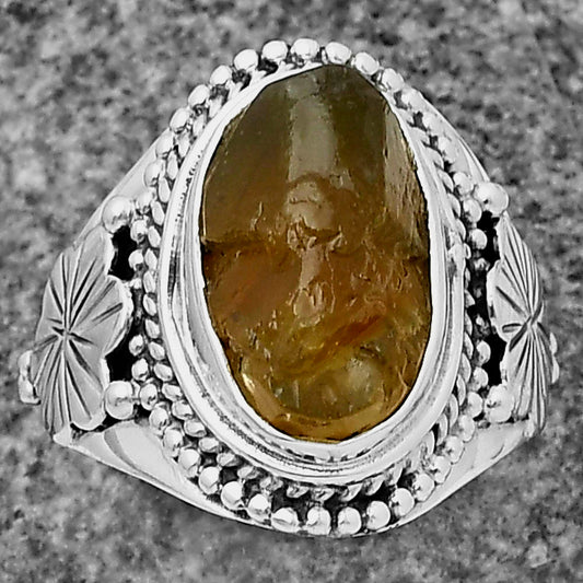 Natural Rare Kornerupine Rough Ring size-7 R-1424 SDR208776-0
