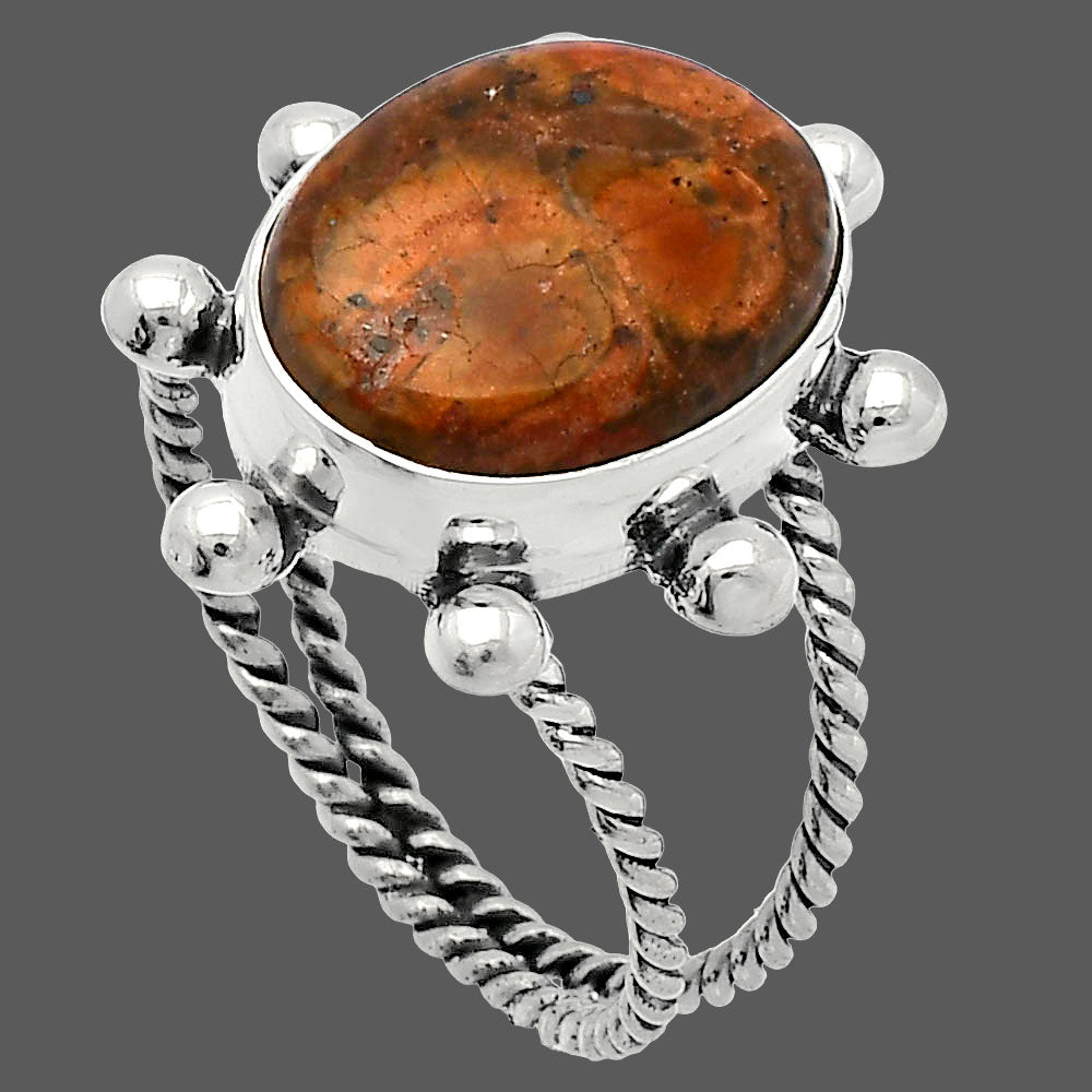 Natural Mexican Bird Eye Ring size-9.5 R-1268 SDR228952-2