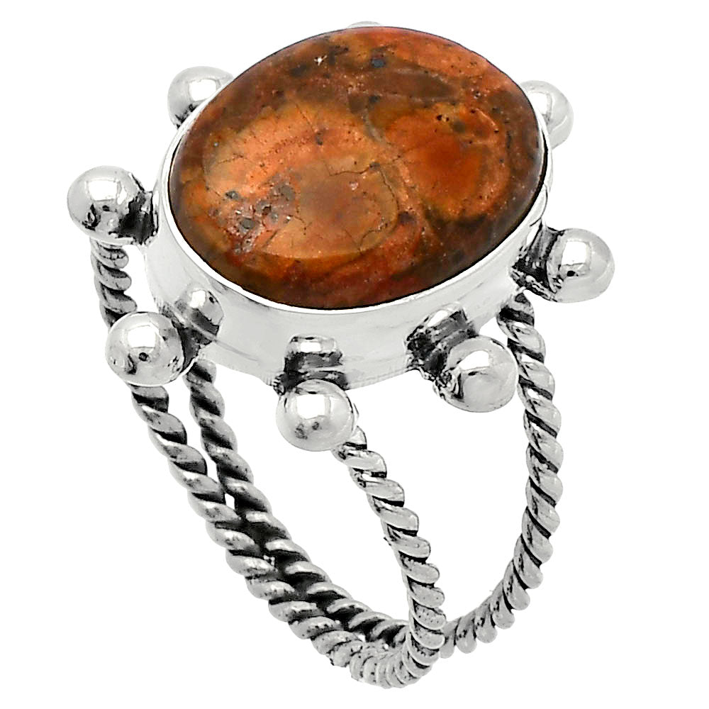 Natural Mexican Bird Eye Ring size-9.5 R-1268 SDR228952-1