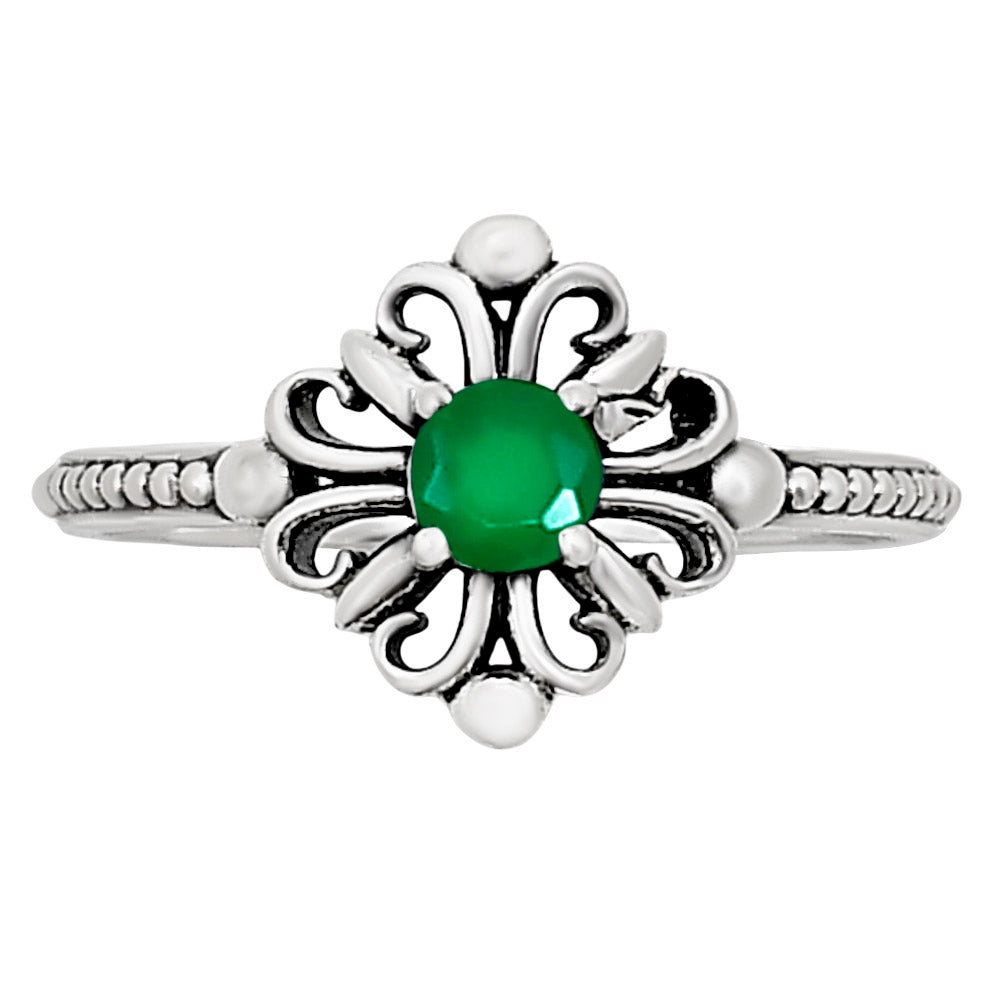 Green Onyx Ring size-5.5 R-1721 SDR252091-0