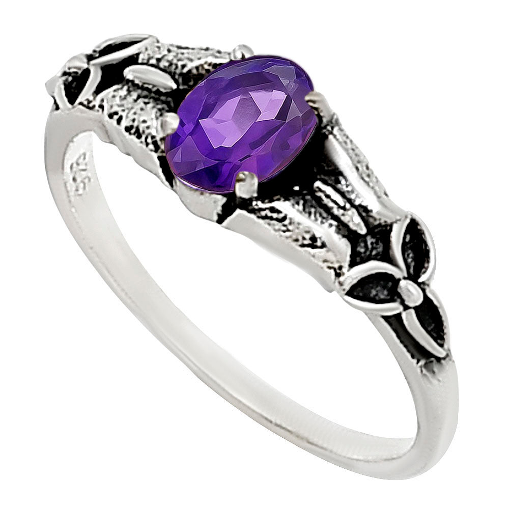 Amethyst Ring size-7 R-1746 SDR252842-1