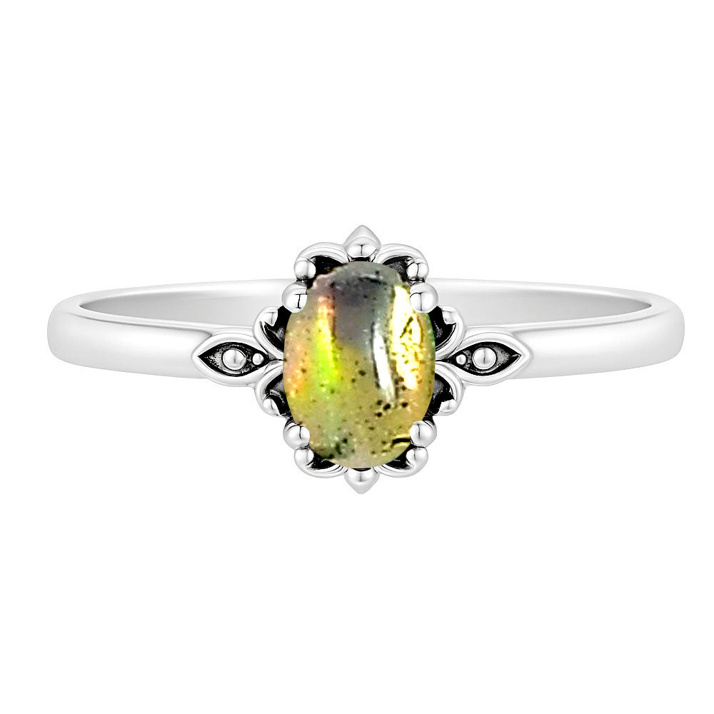 Ethiopian Opal Ring size-6 R-1721 SDR253179-0