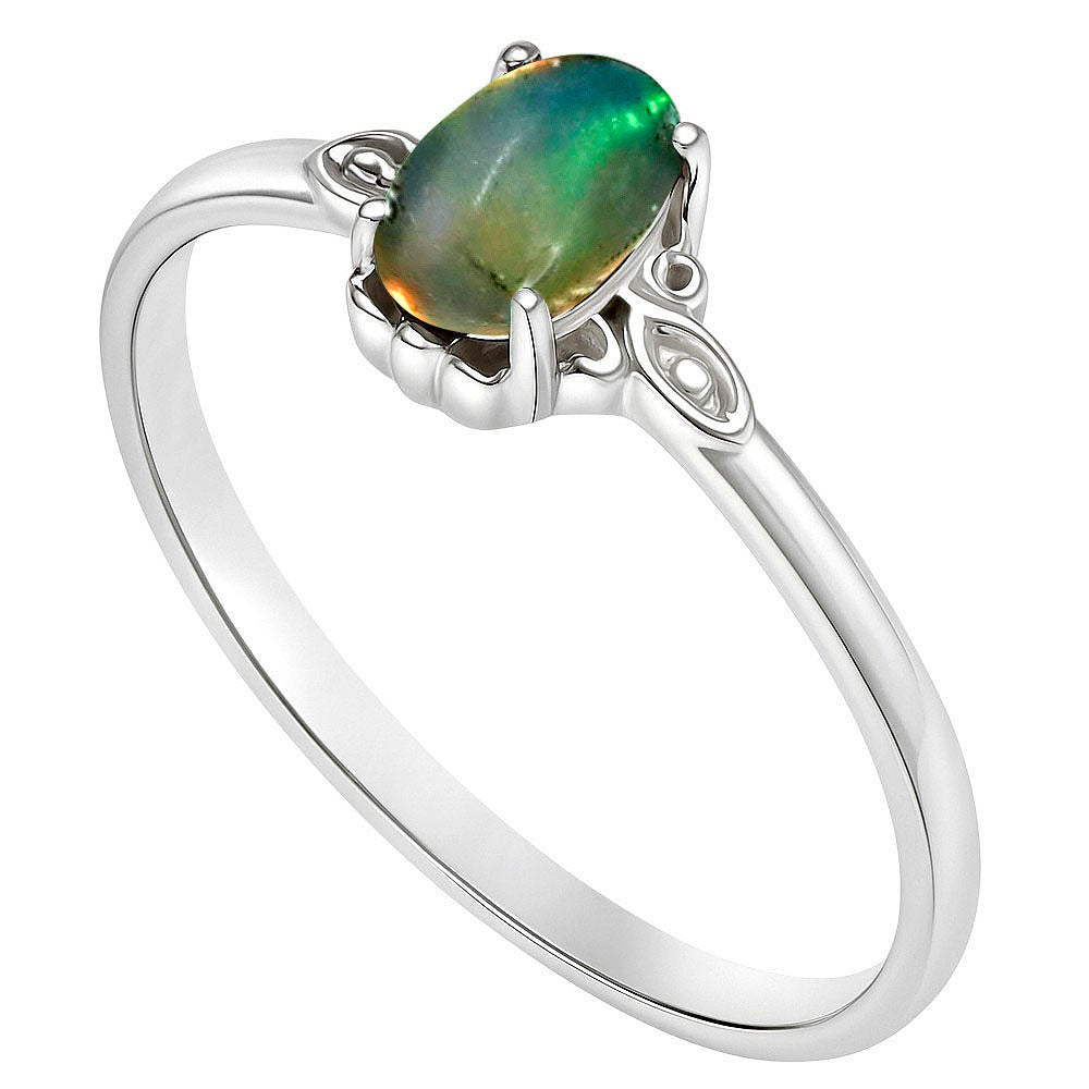 Ethiopian Opal Ring size-6 R-1721 SDR253179-2