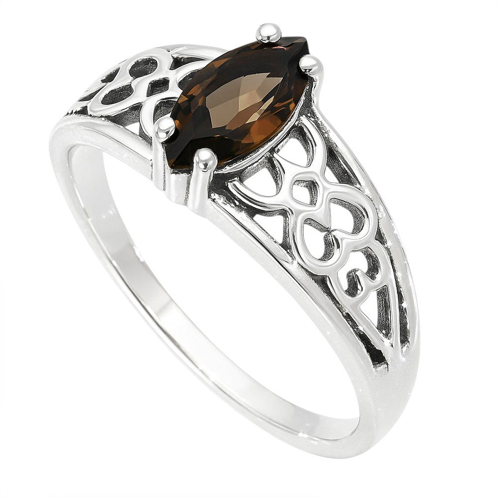 Smoky Quartz Ring size-7 R-1143 SDR253442-2