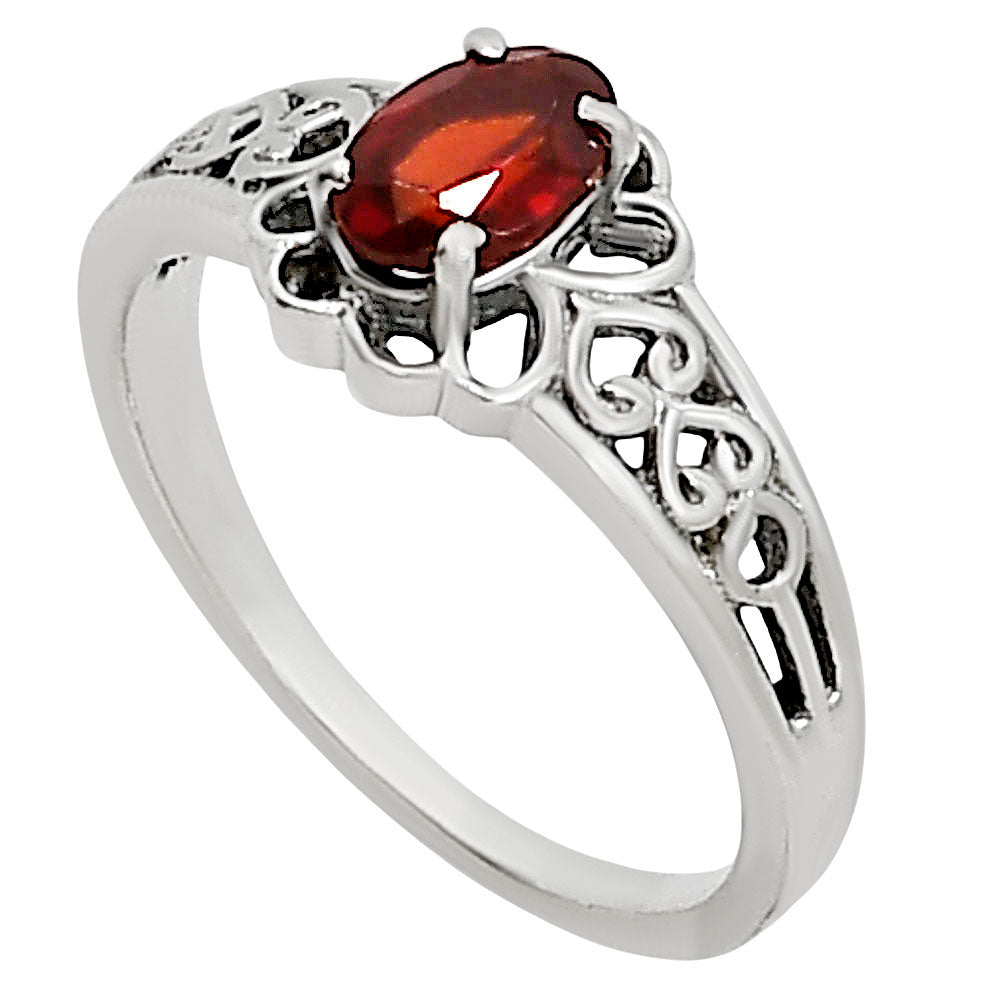 Hessonite Garnet Ring size-7 R-1172 SDR253981-2