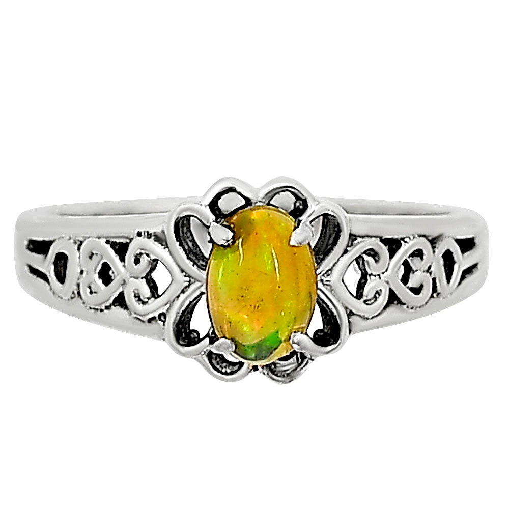 Ethiopian Opal Ring size-5 R-1172 SDR254388-0