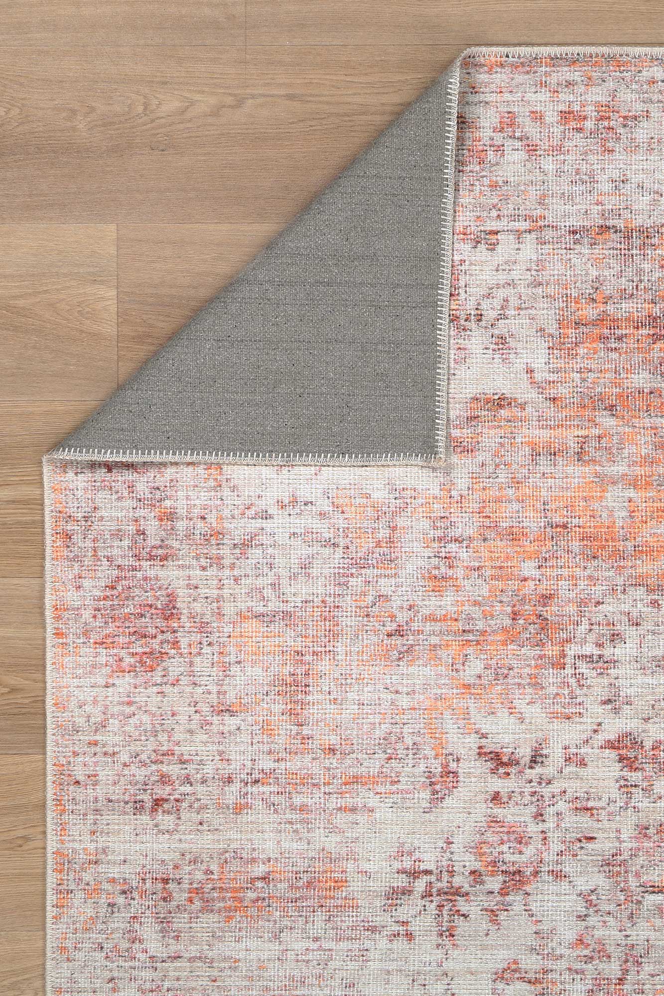 Senlis Sunset Mandarin Orange & Pink : Runner Rug-4