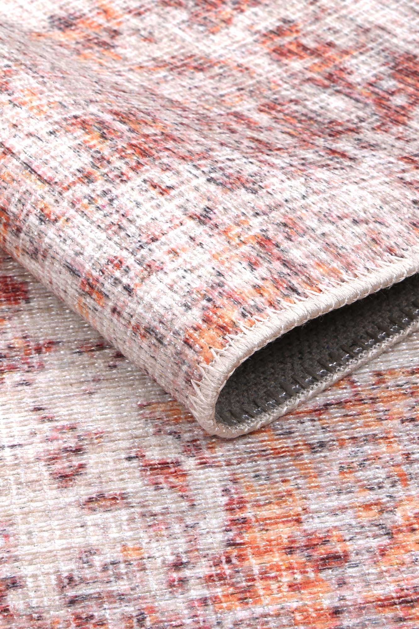 Senlis Sunset Mandarin Orange & Pink : Runner Rug-2